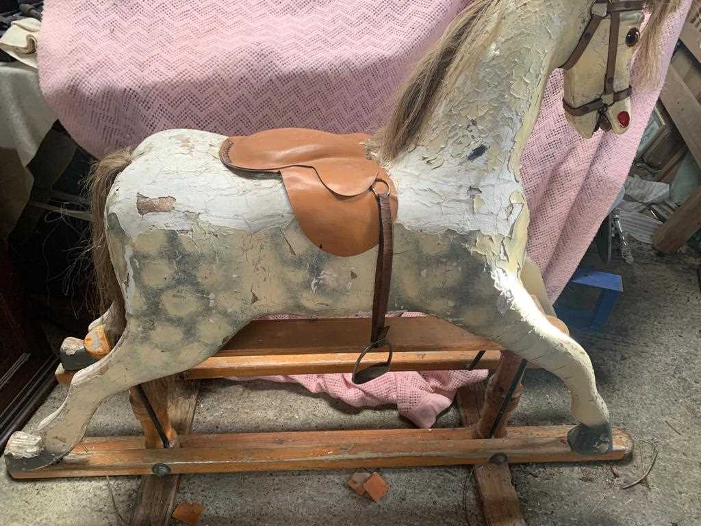 Lot 363 - LARGE ROCKING HORSE