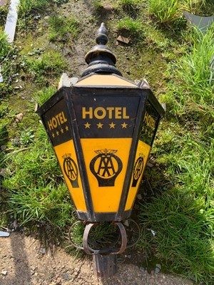 Lot 364 - OCTAGONAL  AA HOTEL HANGING LAMP  42" X 24"