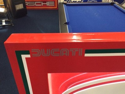 Lot 597 - LARGE ILLUMINATED DUCATI SIGN