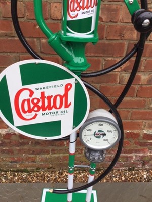 Lot 253 - RENOVATED CASTROL PUMP