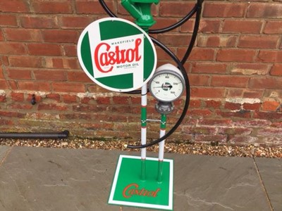 Lot 253 - RENOVATED CASTROL PUMP