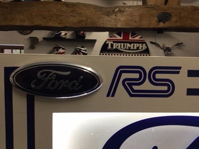 Lot 261 - LARGE ILLUMINATED FORD RS SIGN