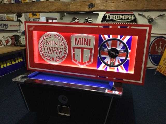 Lot 273 - LARGE ILLUMINATED JOHN COOPER MINI SIGN