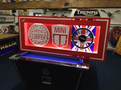 Lot 273 - LARGE ILLUMINATED JOHN COOPER MINI SIGN