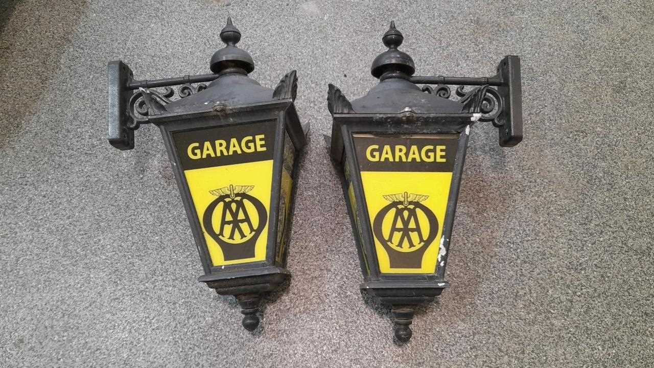 Lot 154 - PAIR OF AA GARAGE WALL MOUNTED LIGHTS