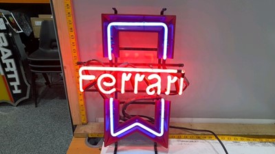 Lot 390 - FERRARI NEON SIGN