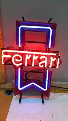 Lot 390 - FERRARI NEON SIGN