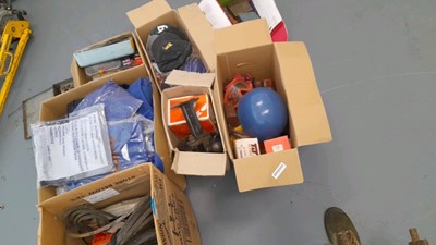 Lot 582 - BOX OF OVERALLS AND ASSORTED PARTS