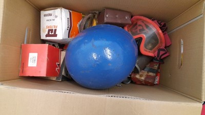 Lot 582 - BOX OF OVERALLS AND ASSORTED PARTS