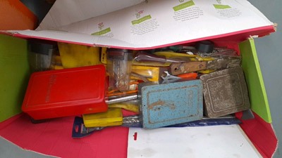 Lot 582 - BOX OF OVERALLS AND ASSORTED PARTS