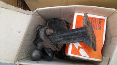 Lot 582 - BOX OF OVERALLS AND ASSORTED PARTS