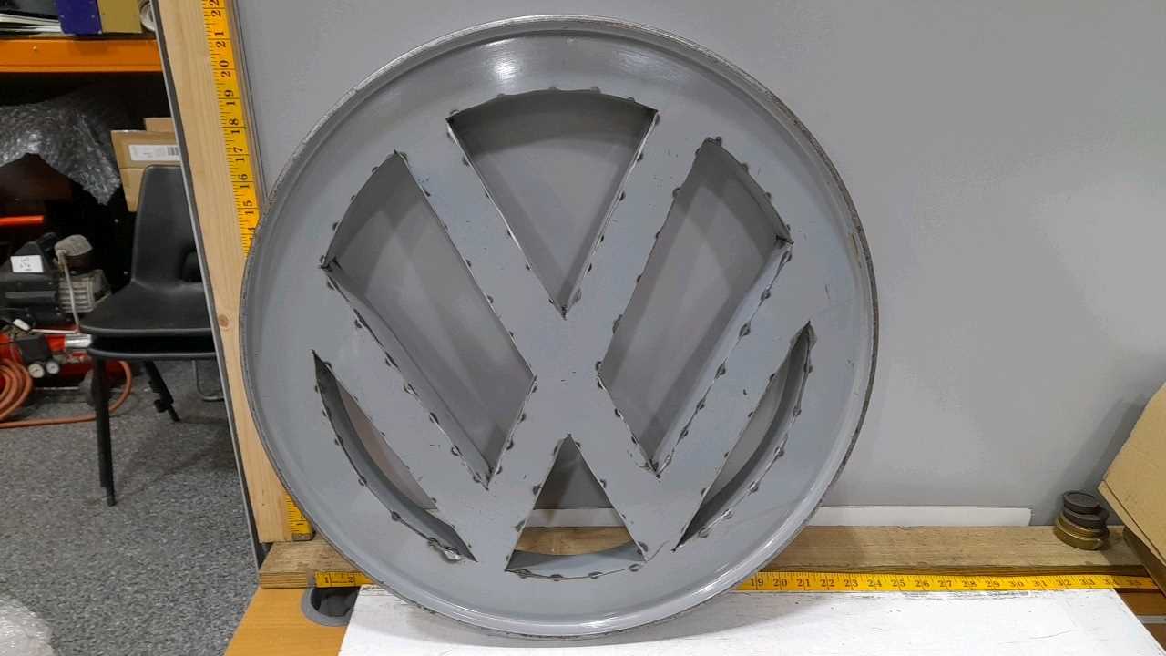 Lot 451 - METAL VW SIGN 24" DIA