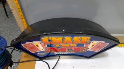 Lot 483 - CHASE THE ACE POKER LIGHT UP SIGN