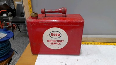 Lot 491 - ESSO MOTOR BOAT SERVICES PETROL CAN WITH SPOUT