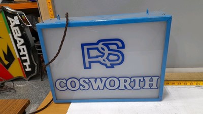 Lot 326 - RS COSWORTH  LIGHT UP SIGN 17"X13"