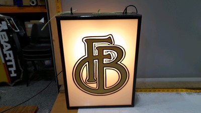 Lot 371 - FRANCIS BARNETT LIGHT UP SIGN 17"X13"