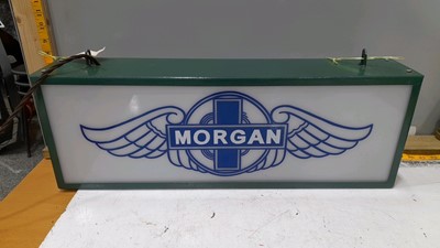 Lot 396 - MORGAN LIGHT UP SIGN 25"X9"