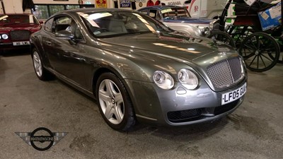 Lot 277 - 2005 BENTLEY CONTINENTAL GT AUTO