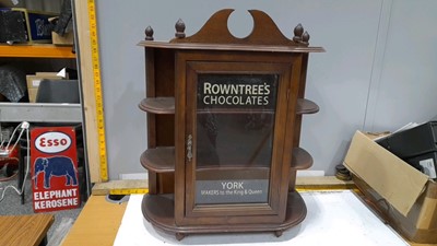 Lot 73 - ROWNTREES  YORK CHOCOLATE DISPLAY CABINET  24" X 20"