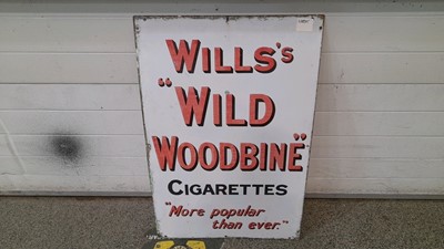 Lot 426 - WILLS WOODBINE SIGN 36" X 24"