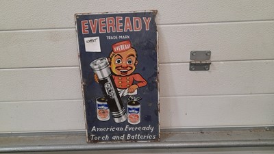 Lot 366 - EVERREADY SIGN 9 BLUE ) 17" X 10"