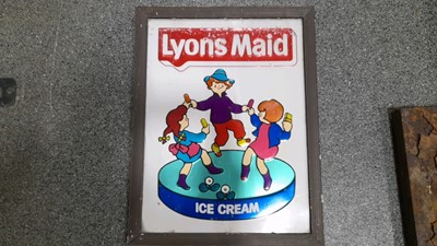 Lot 562 - LYONS MAID ICE CREAM SIGN 26" X 20"