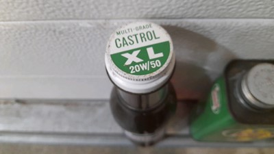 Lot 598 - CASTROL OIL BOTTLE AND SELECTION OF CASTROL TINS