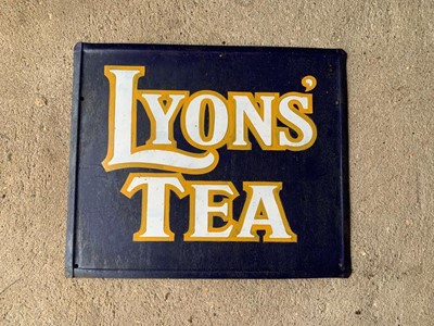 Lot 303 - LYONS TEA SIGN  14" X 12"