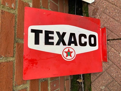 Lot 359 - TEXACO , DOUBLE SIDED HANGING SIGN  16" X 22"