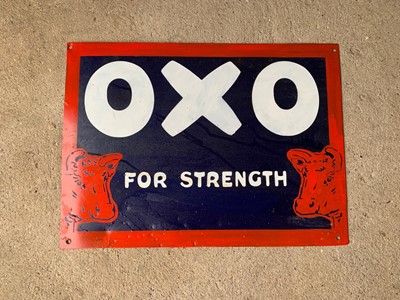 Lot 551 - OXO FOR STRENGHT SIGN  16" X 22"