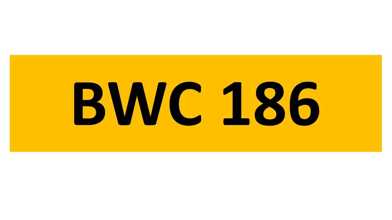 Lot 45 - REGISTRATION ON RETENTION - BWC 186