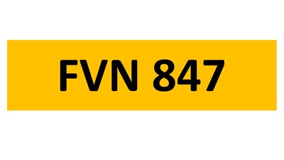 Lot 78-11 - REGISTRATION ON RETENTION - FVN 847