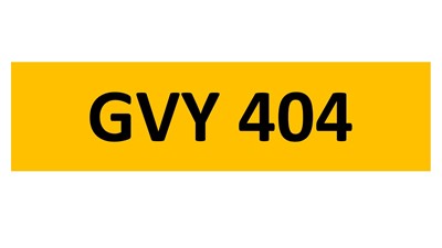 Lot 87-11 - REGISTRATION ON RETENTION - GVY 404