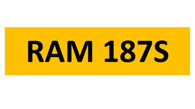 Lot 165-11 - REGISTRATION ON RETENTION - RAM 187S