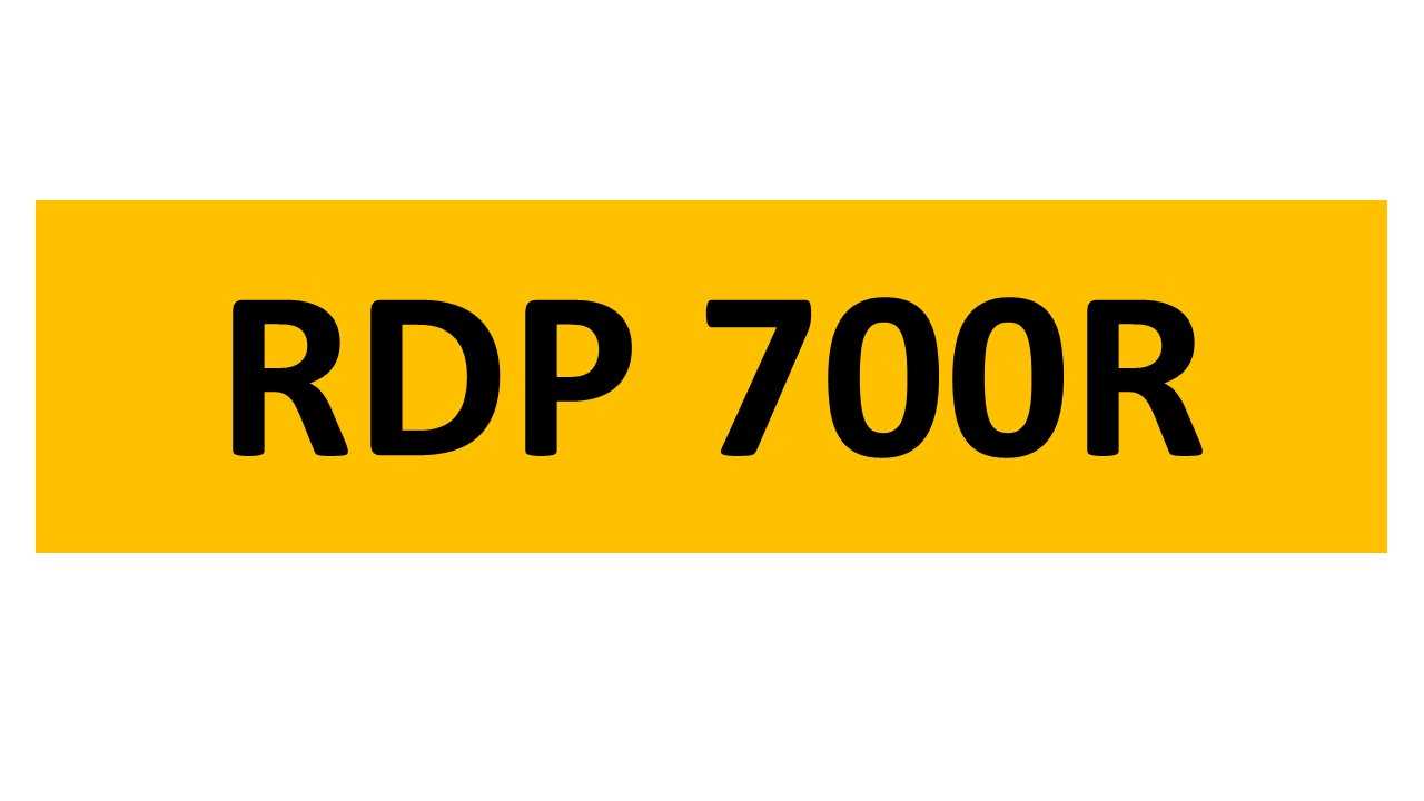 Lot 168 - REGISTRATION ON RETENTION - RDP 700R