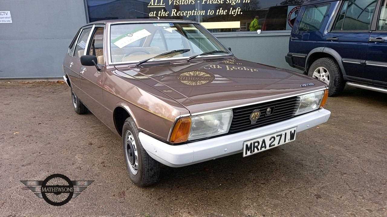 Lot 270 - 1980  TALBOT ALPINE GL