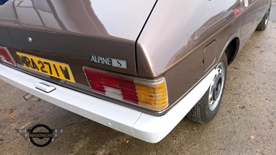 Lot 270 - 1980  TALBOT ALPINE GL