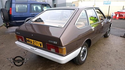 Lot 270 - 1980  TALBOT ALPINE GL