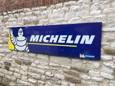 Lot 254 - METAL MICHELIN SIGN