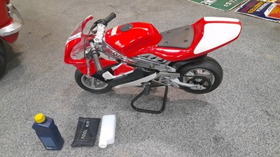 Lot 461 - RED,BLACK & WHITE 49CC MINI MOTO CHILDS BIKE