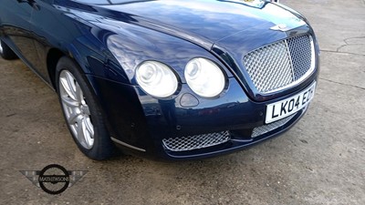 Lot 438 - 2004 BENTLEY CONTINENTAL GT AUTO