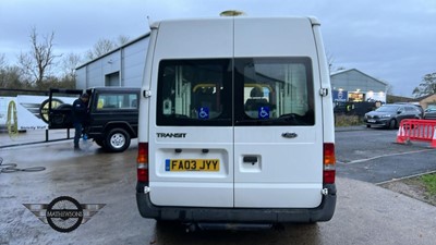 Lot 260 - 2003 FORD TRANSIT LWB DURASHIFT