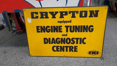 Lot 636 - CRYPTON ENGINE TUNING METAL SIGN