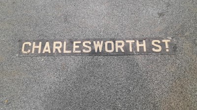 Lot 644 - 1X STREET NAME SIGN (CHARLESWORTH ST)