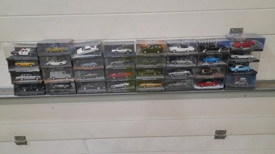 Lot 277 - 32 MODEL OO7  CARS ,OF THE  JAMES BOND MOVIES