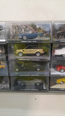 Lot 392 - 32 MODEL OO7 CARS ,OF THE JAMES BOND MOVIES