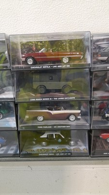 Lot 392 - 32 MODEL OO7 CARS ,OF THE JAMES BOND MOVIES