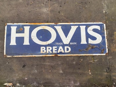 Lot 306 - HOVIS BREAD ENAMEL SIGN  36" x 12"