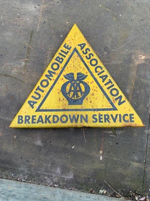 Lot 384 - AA BREAKDOWN SERVICE SIGN  17" X 19"