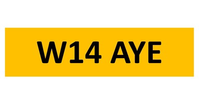 Lot 42-12 - REGISTRATION ON RETENTION - W14 AYE